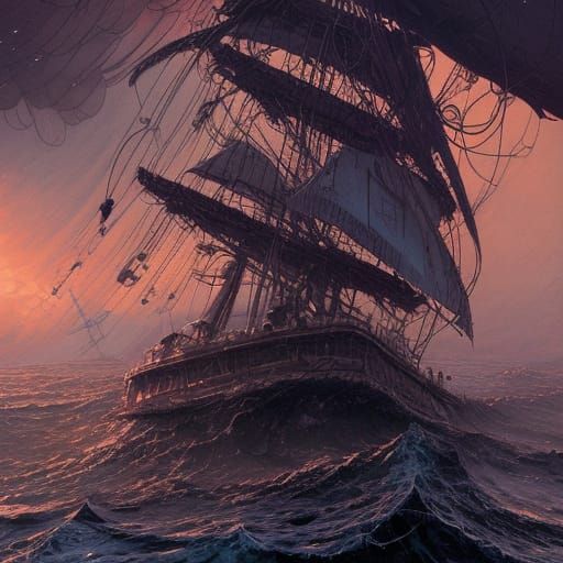 Luminescent Cosmic Jellyfish Attack in Lovecraftian Style