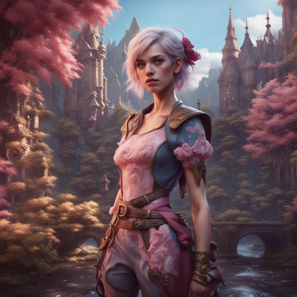 Detailed Matte Painting of a Girly Boy