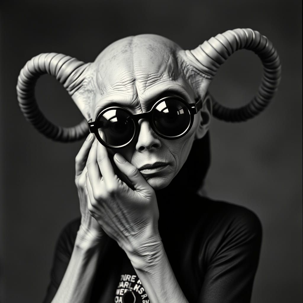 Ethereal Yoko Ono Alien Encounter