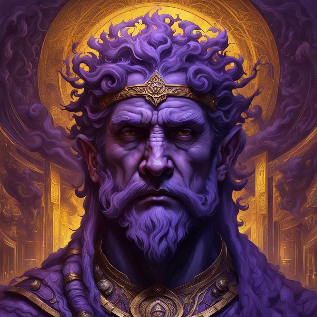 Februus: God of Purification in Dark Fantasy Art