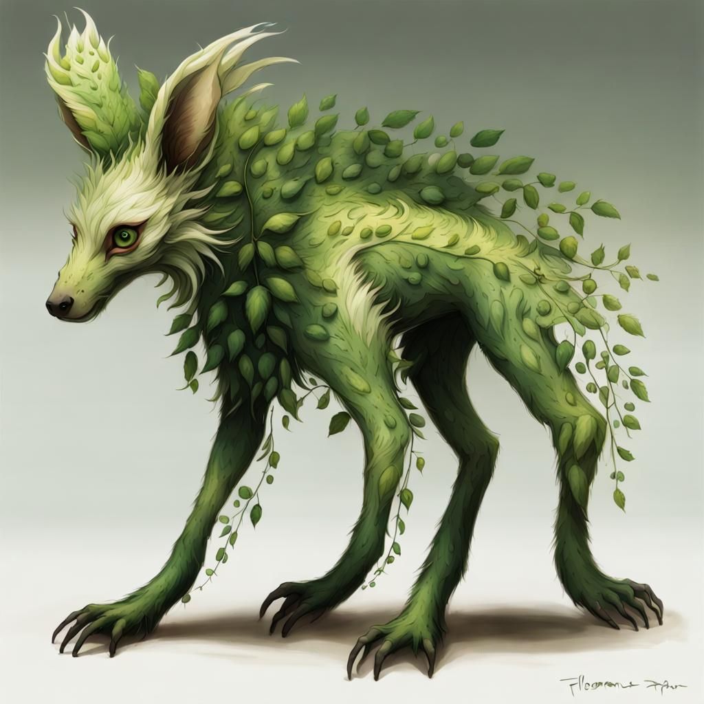 Florent: Hybrid Animal-Plant Creature in 8K