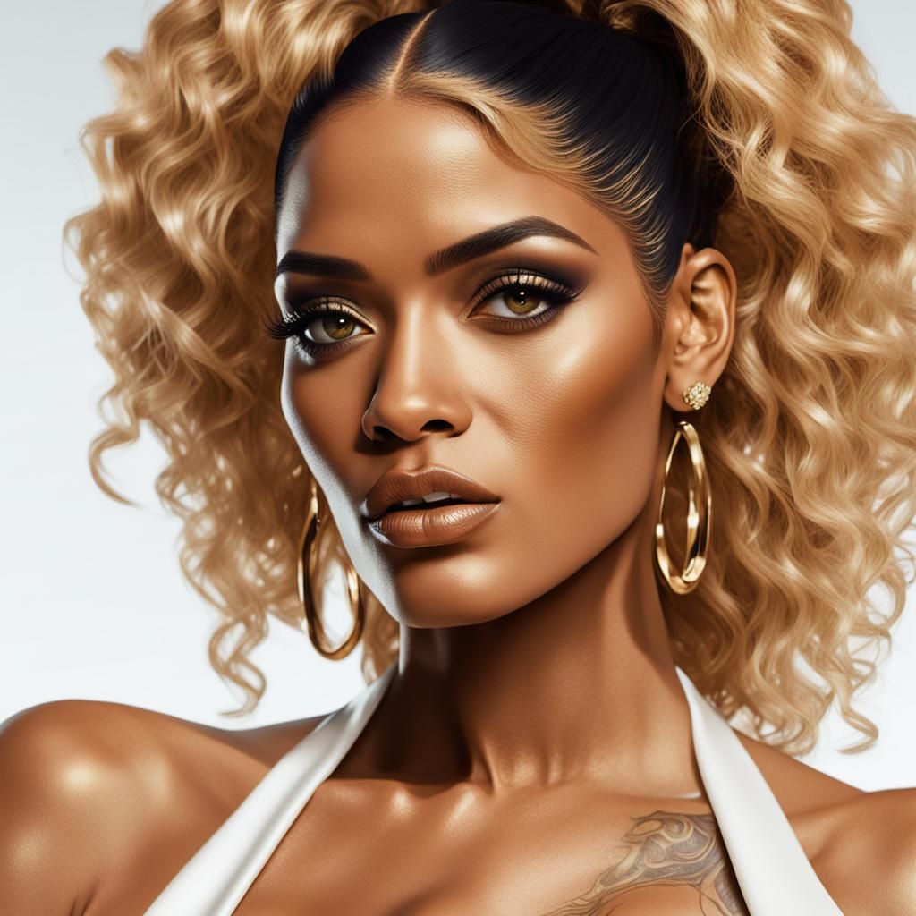 Joseline Hernandez: Hyper-Realistic Digital Portrait in 8K