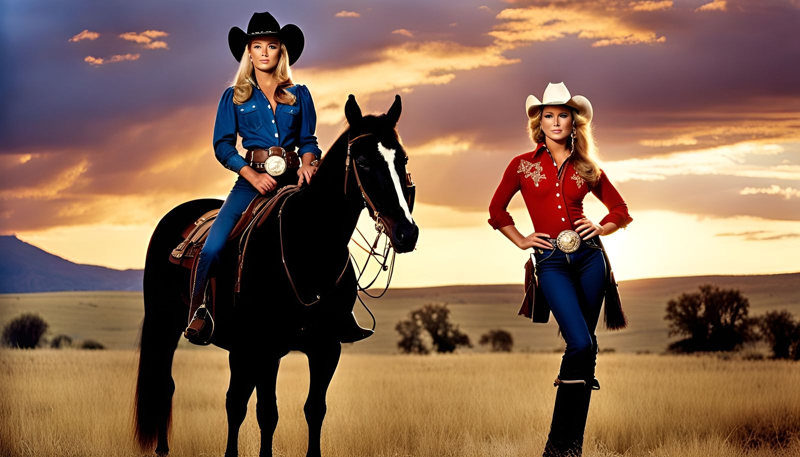 Teenage Cowgirl Portrait in Wild West Setting