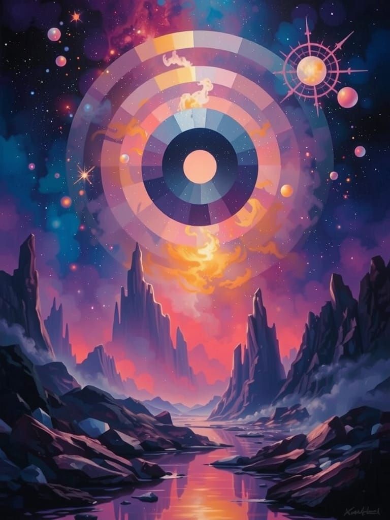 Cosmic Crystal Formation: AI Interpretation