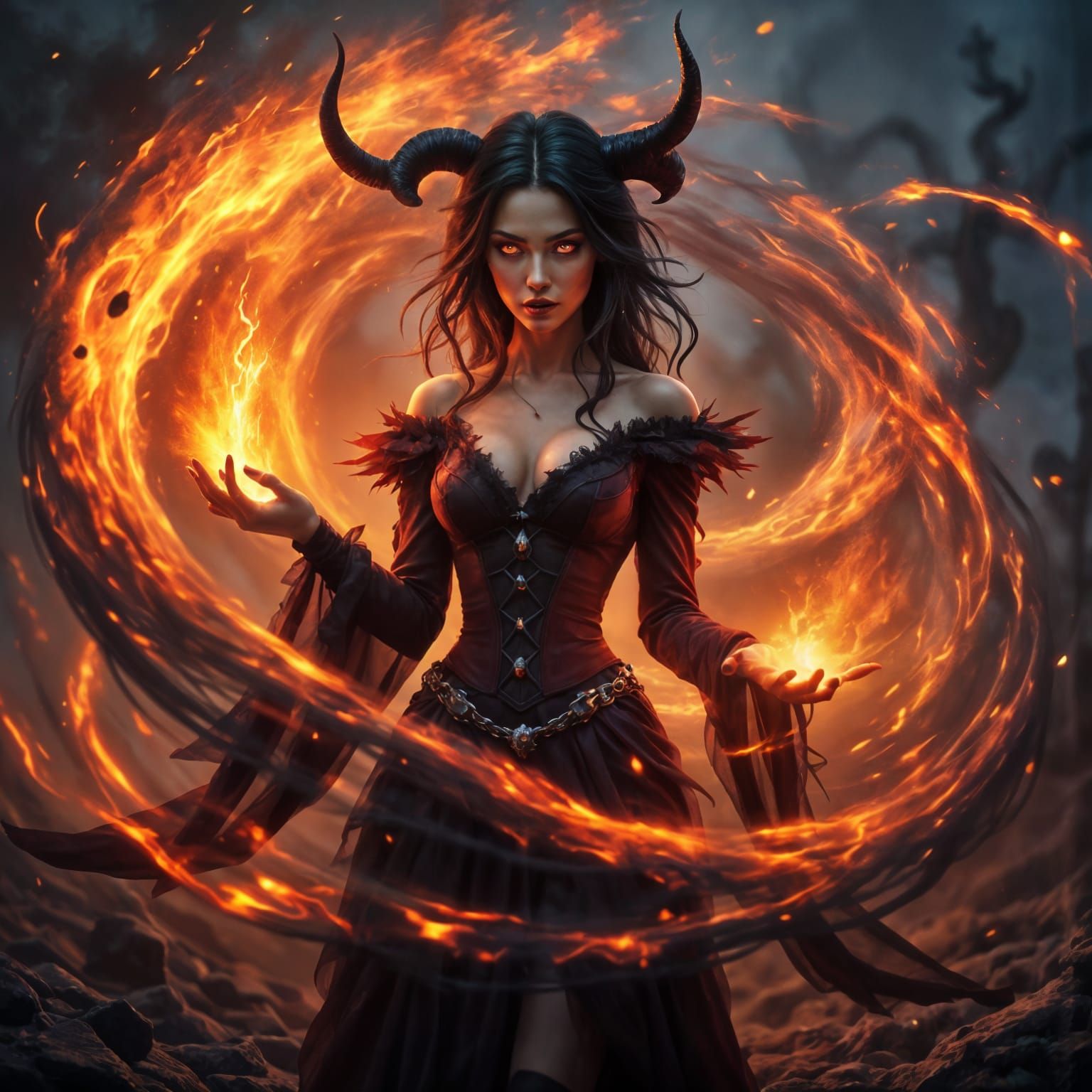 Surreal Beauty Unleashed in Dark Fantasy