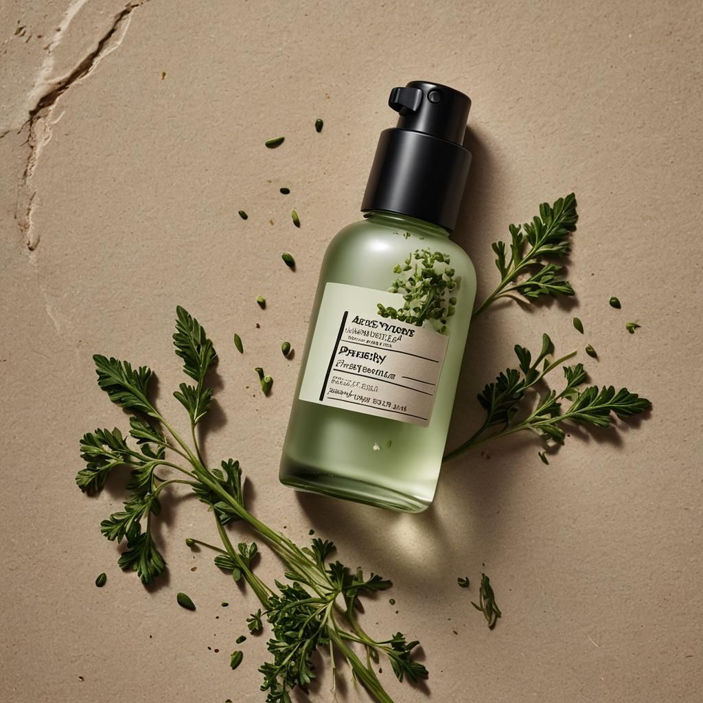 Aesop Serum Elegant Packaging in Cinematic Style