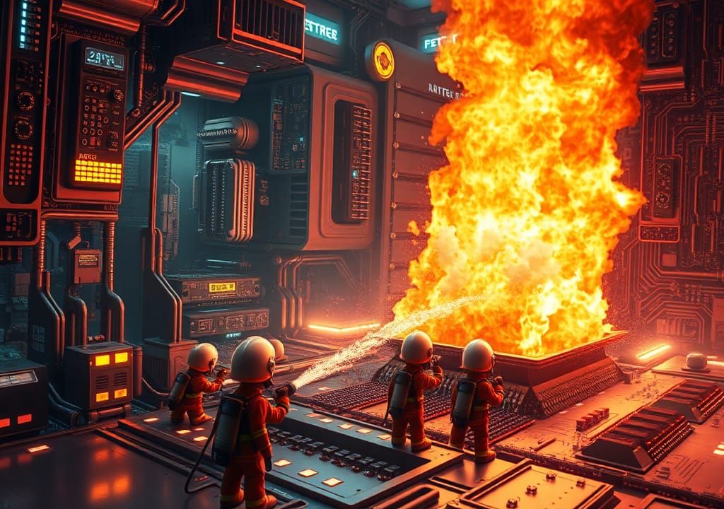 Inferno in a Computer Metropolis: Pop Art Rescue