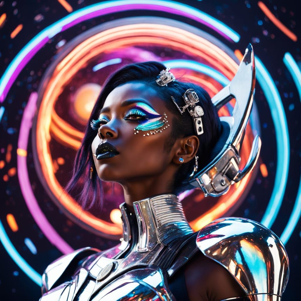 Ethereal Space Ace in Neon Glory