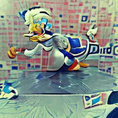 Donald Duck: AI Generated Cartoon Rendering