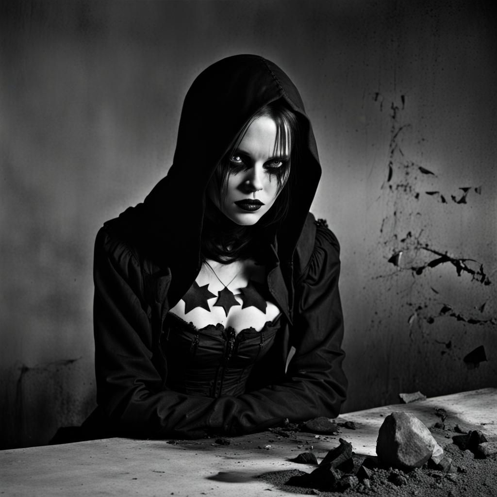 Grimdark Image in Documentary Photography Style