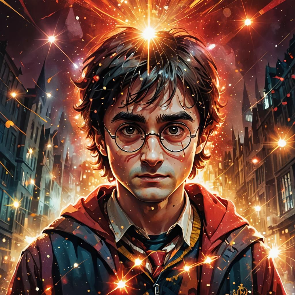 Harry Potter Double Exposure Digital Illustration