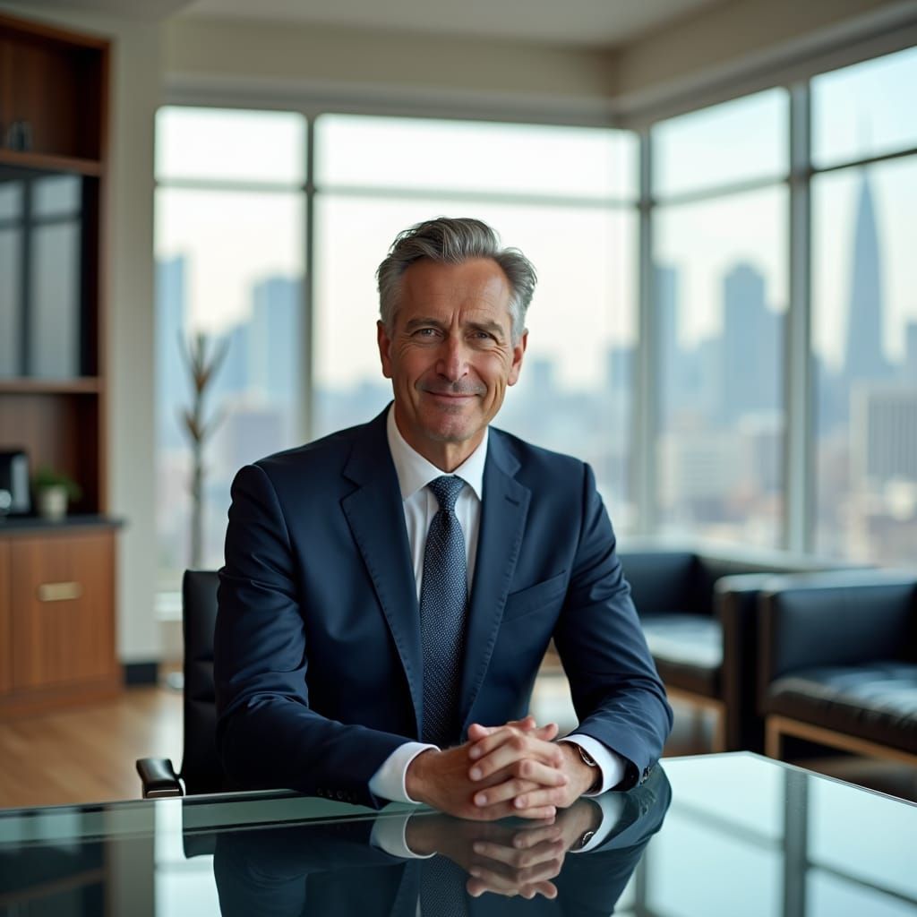 Confident Lawyer in Modern Office Setting