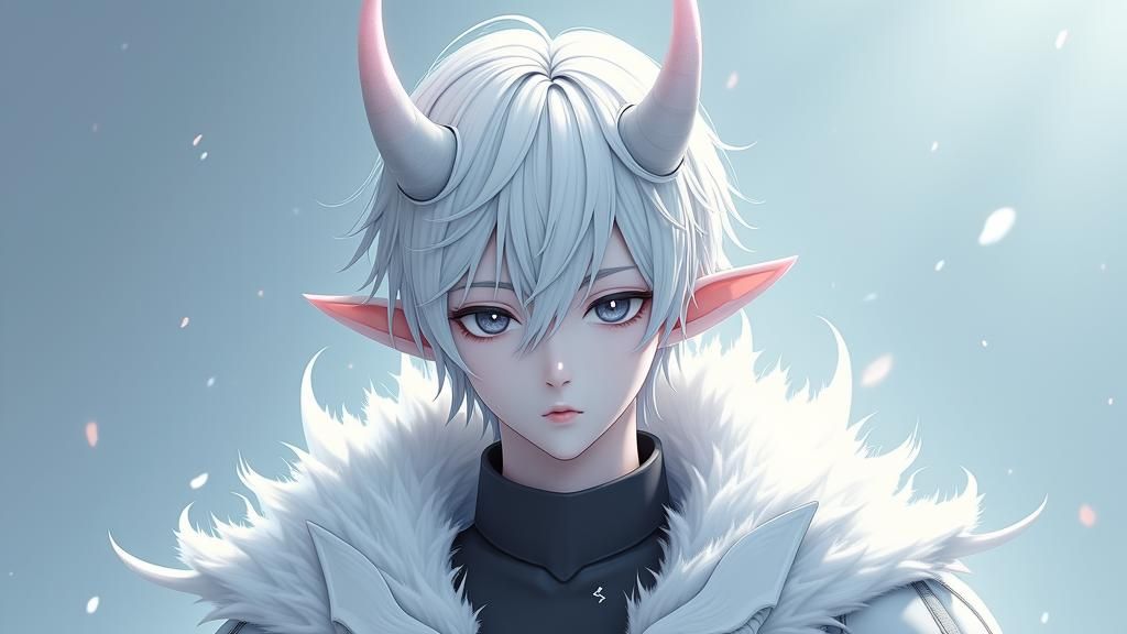 Demonic Humanoid in Anime Style 3D Art