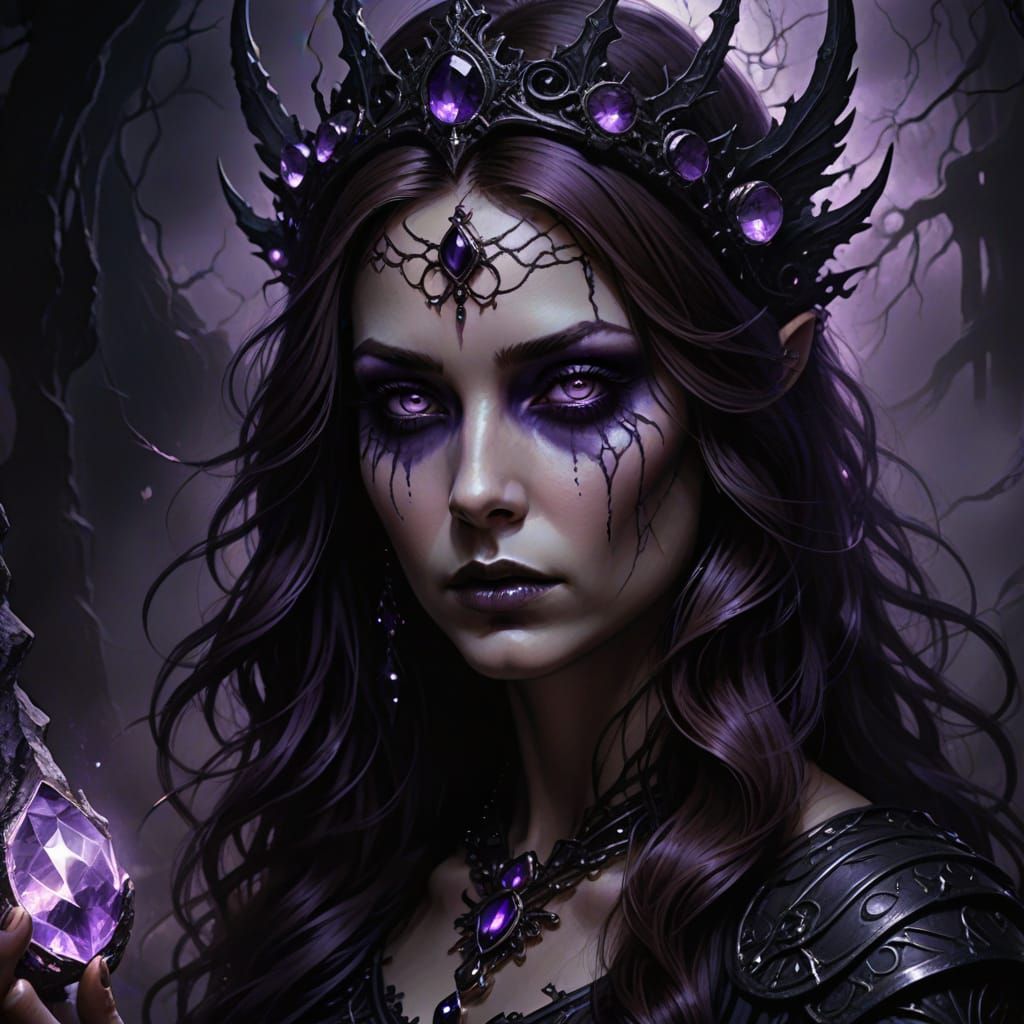 Goddess of Necromancy in Gothic Style