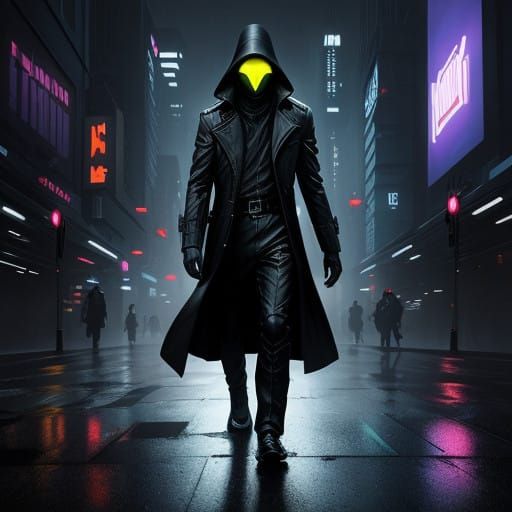 Cyberpunk Cityscape in Futuristic Style