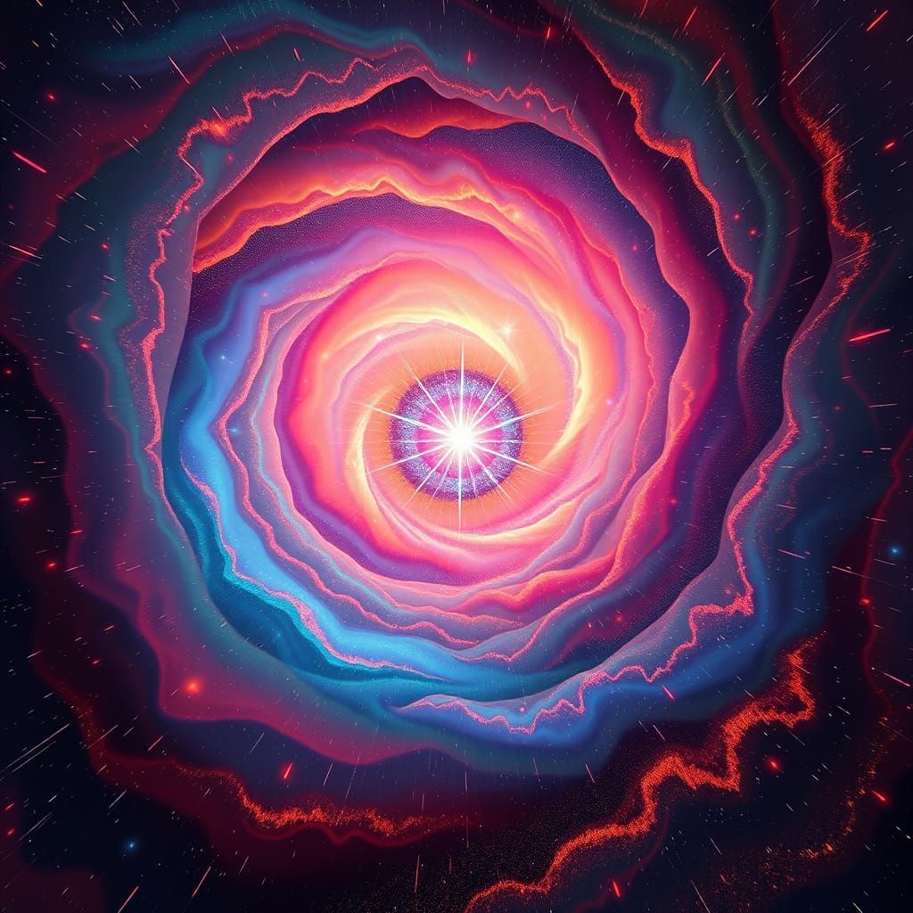 Ethereal Nebulae and Stardust: A Cosmic Digital Art