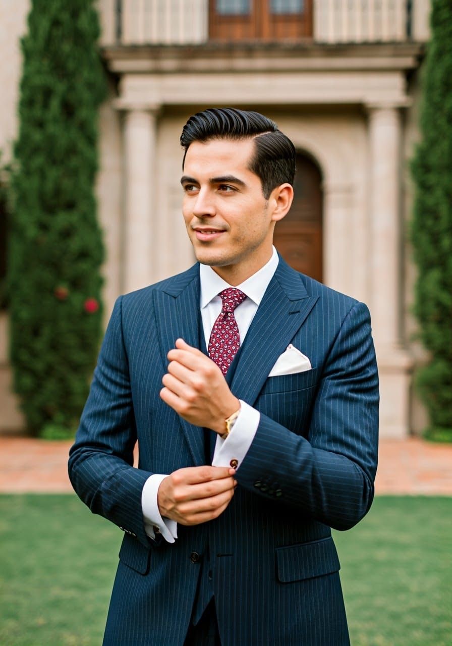 Elegant Mexican Gentleman in Regal Attire