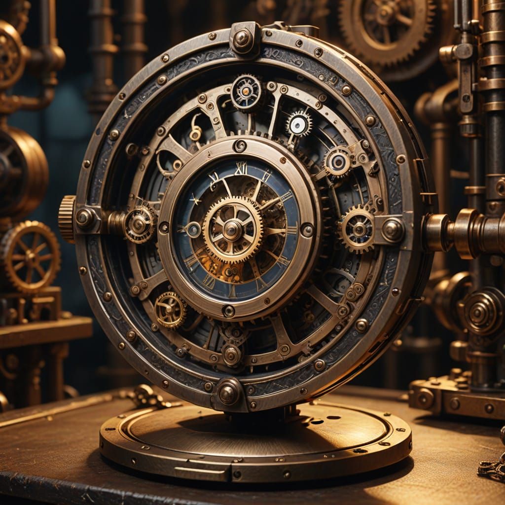 Steampunk Workshop Masterpiece: Gear-Shaped Locket Central