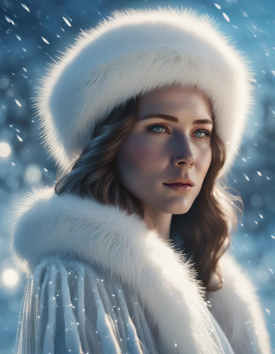 Glowing Winter Enchantress Portrait