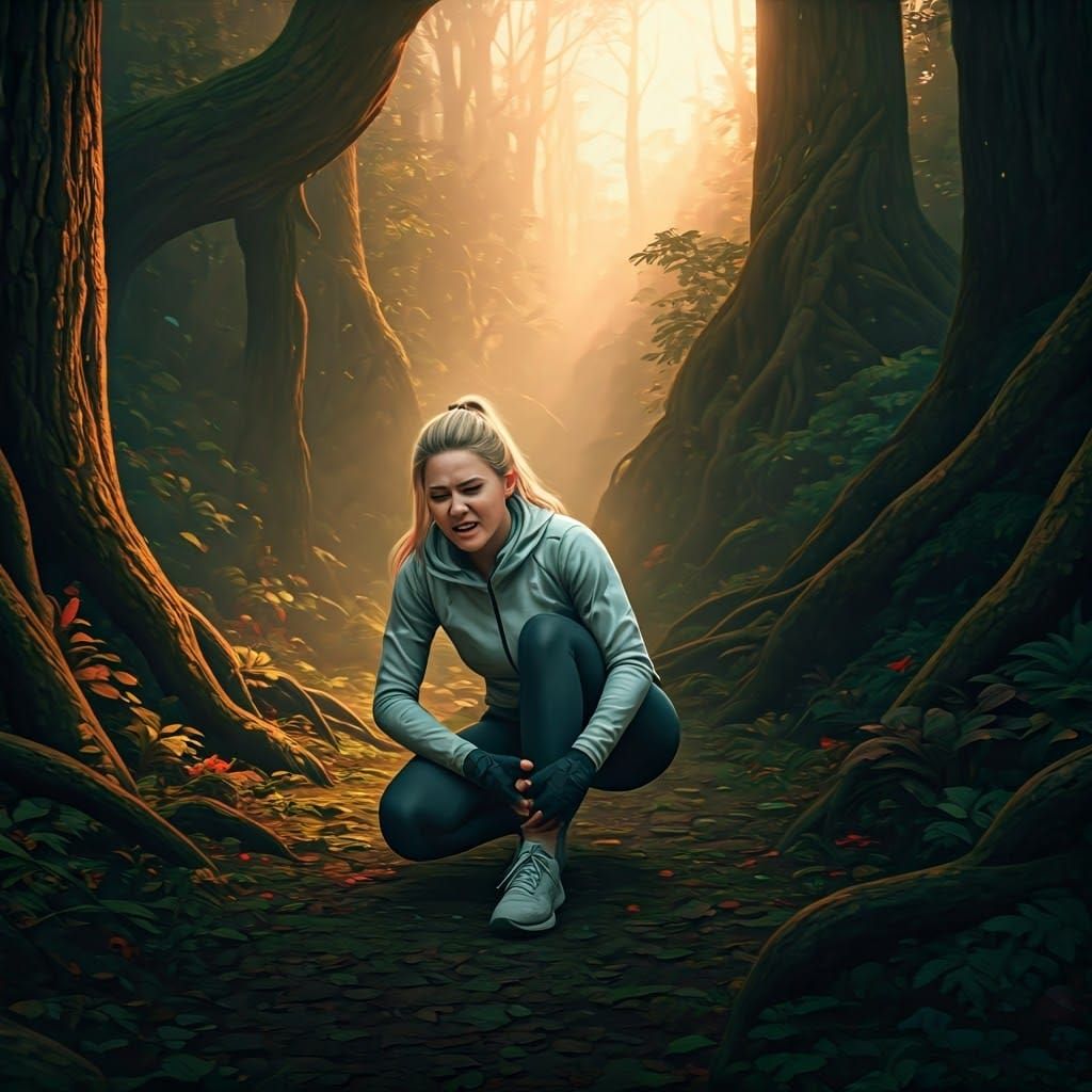 Cara Halloran's Agony in Misty Forest