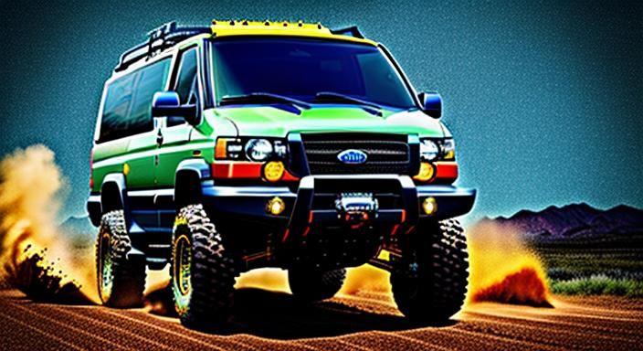 Custom 4x4 Vanagon with Giant Mud Tires