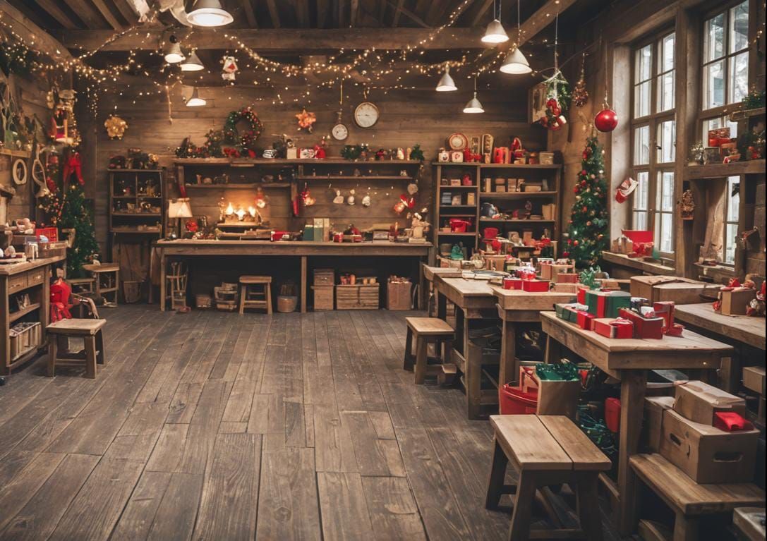 Santa's Workshop: Professional Photography with Bokeh