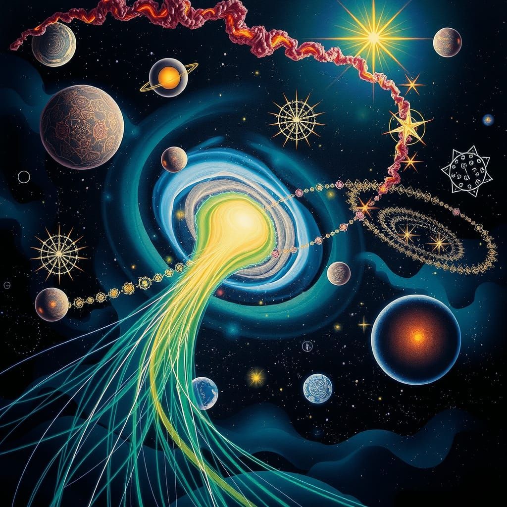 Cosmic Entity: A Digital Art Interpretation of the Universe