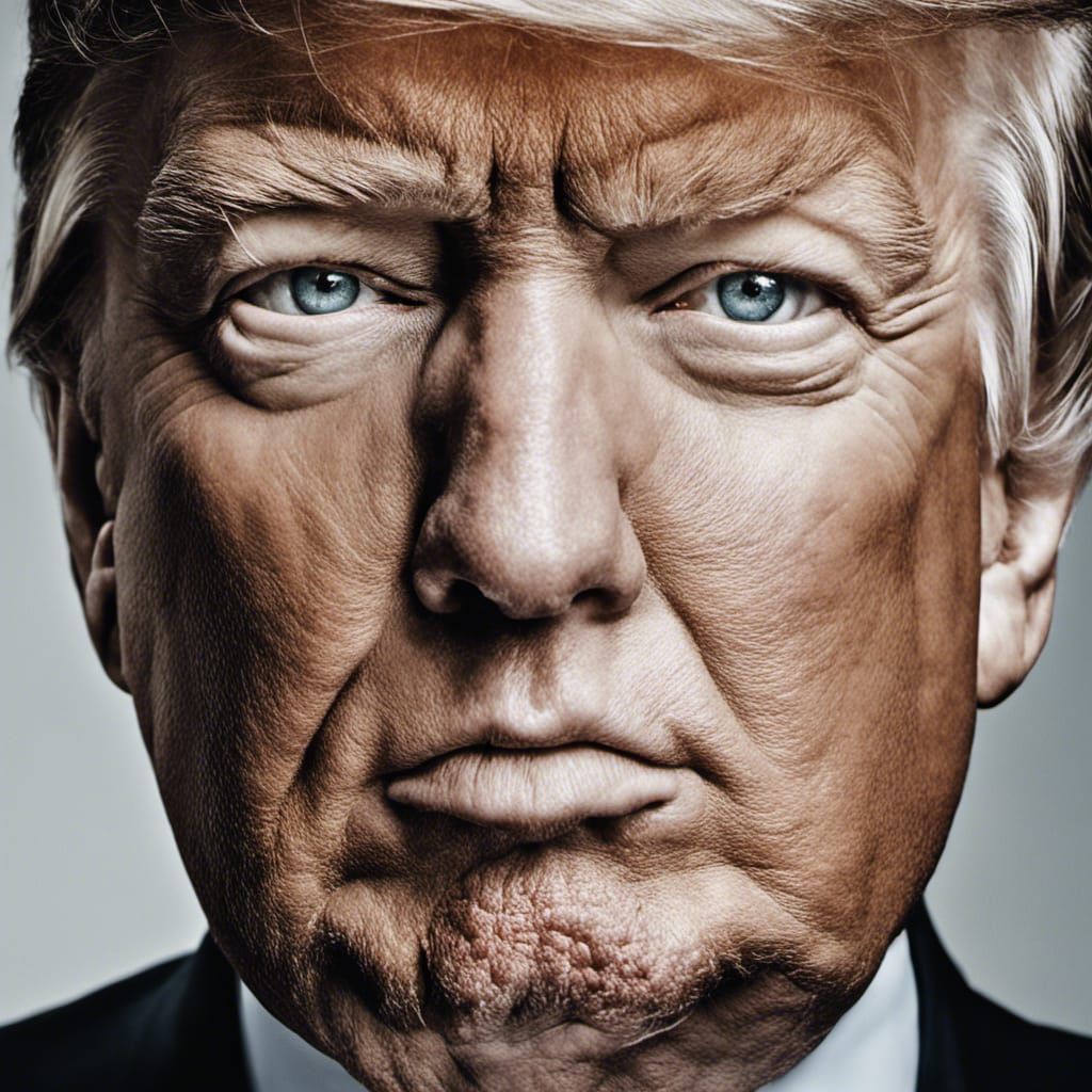 Donald Trump Close-Up Professional Portrait