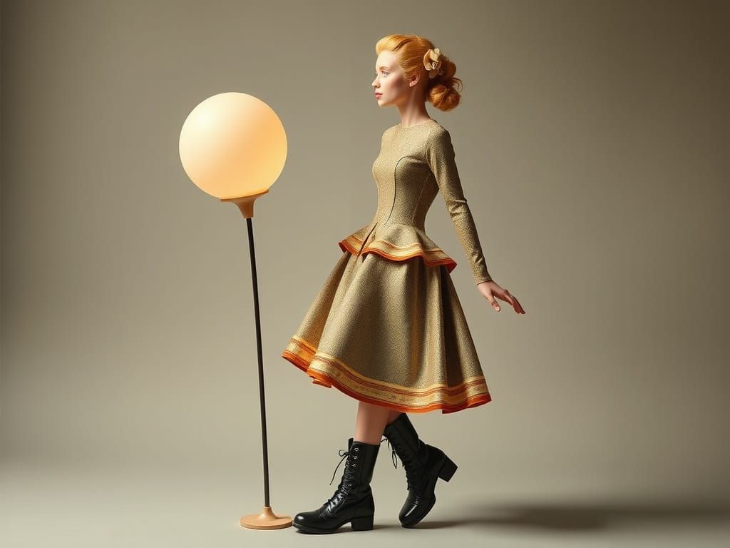 Dressed by Oskar Schlemmer Hair by Dr Seuss