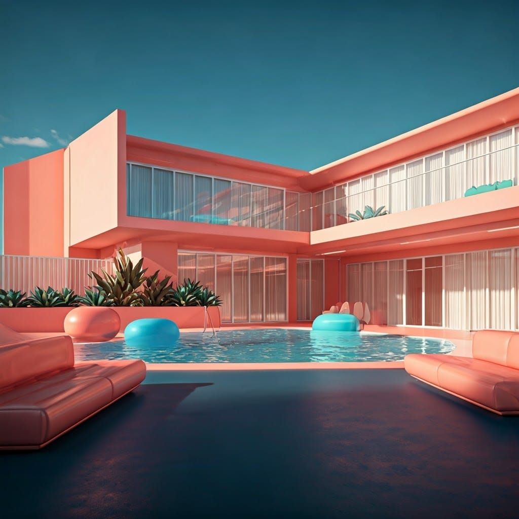 Space Age Boho Chic Outdoor Oasis