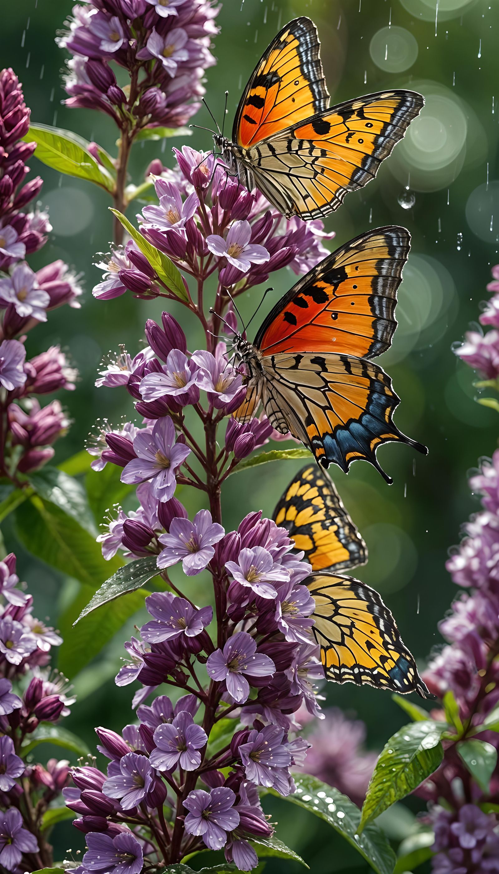 Butterfly Bush Macro: Vibrant, Detailed, Photorealistic