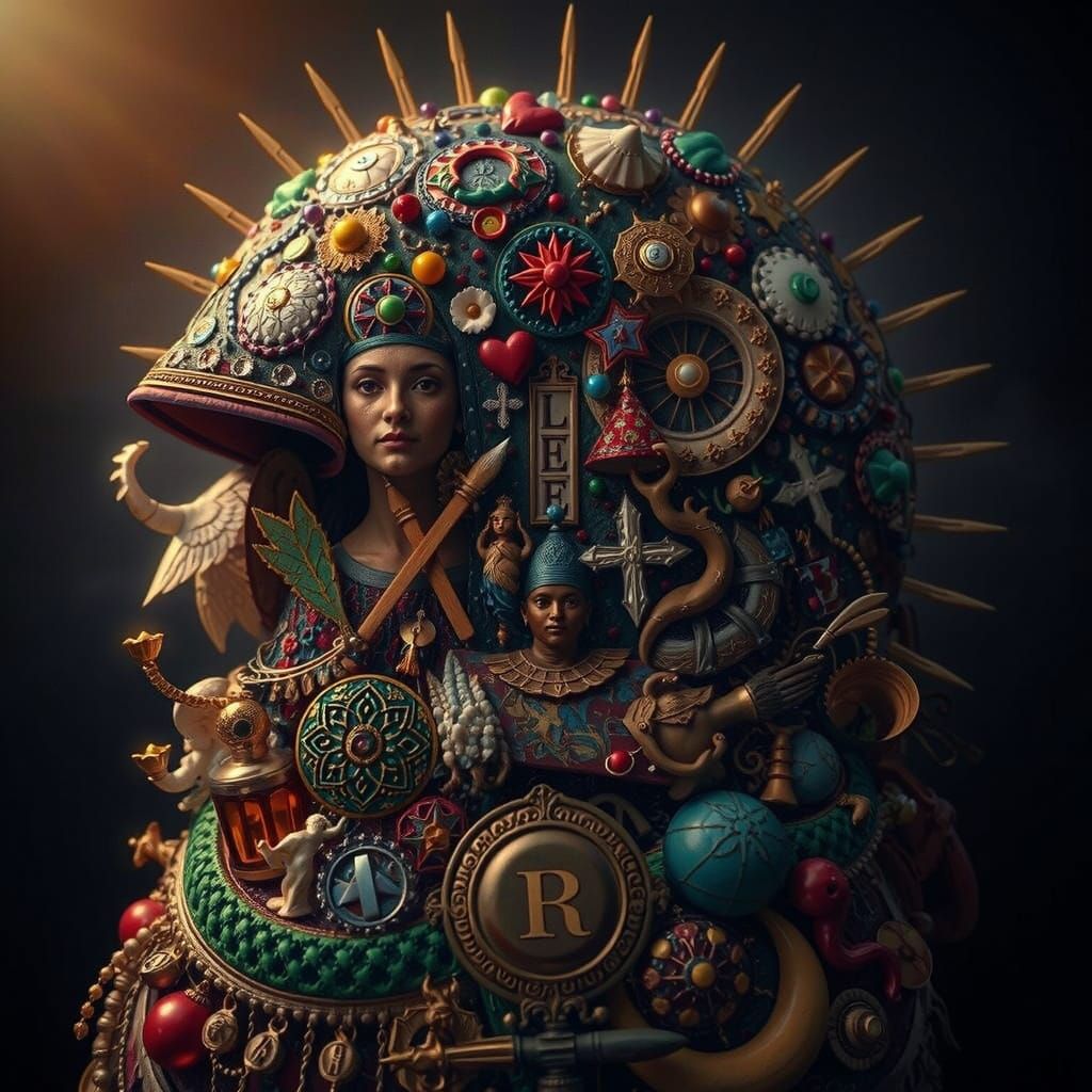 Masterpiece Painting of Beauty and Truth