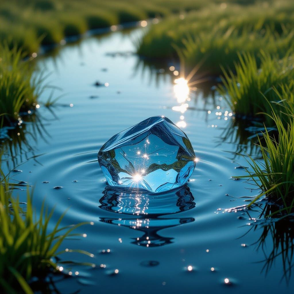 Water Elemental Emerges in a Swamp