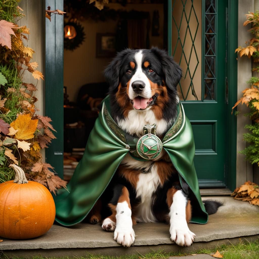Bernese Mountain Dog as Lord of the Rings Character
