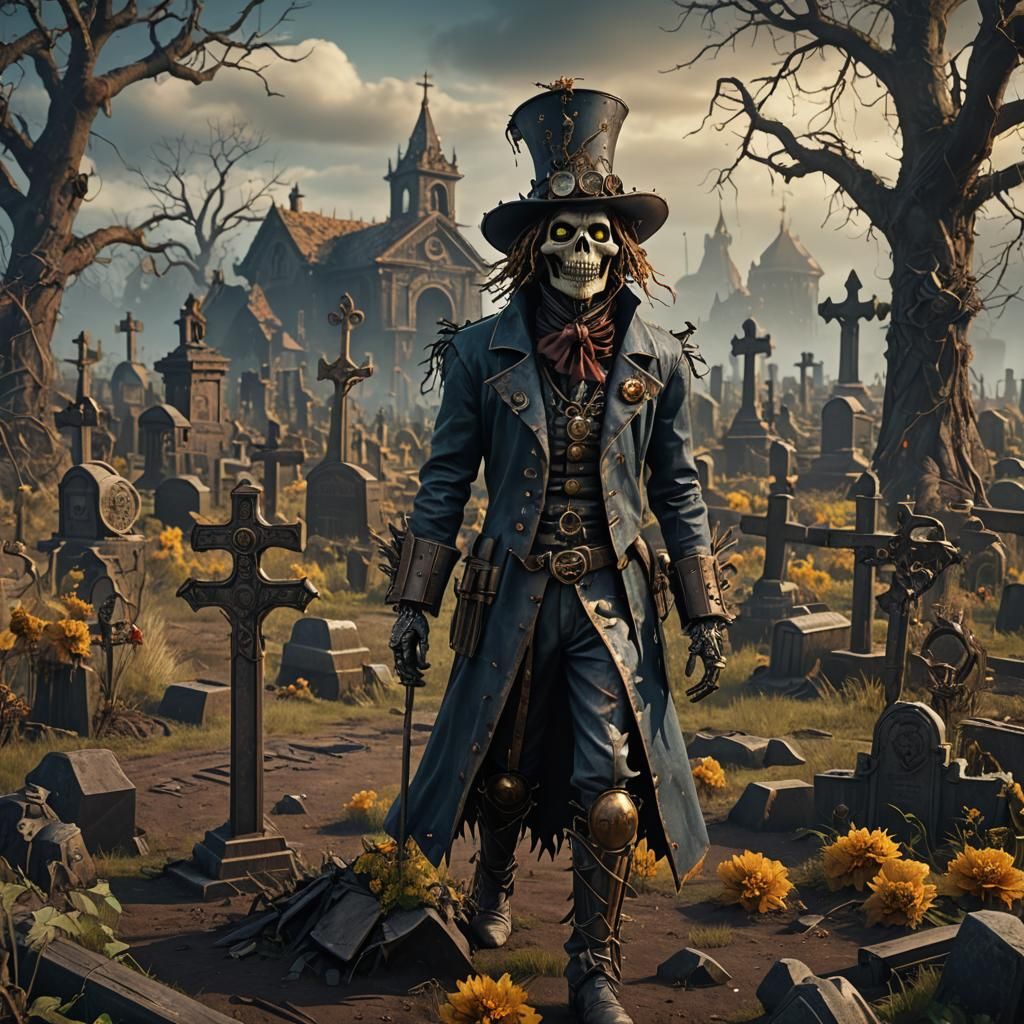 Steampunk Cemetery 1