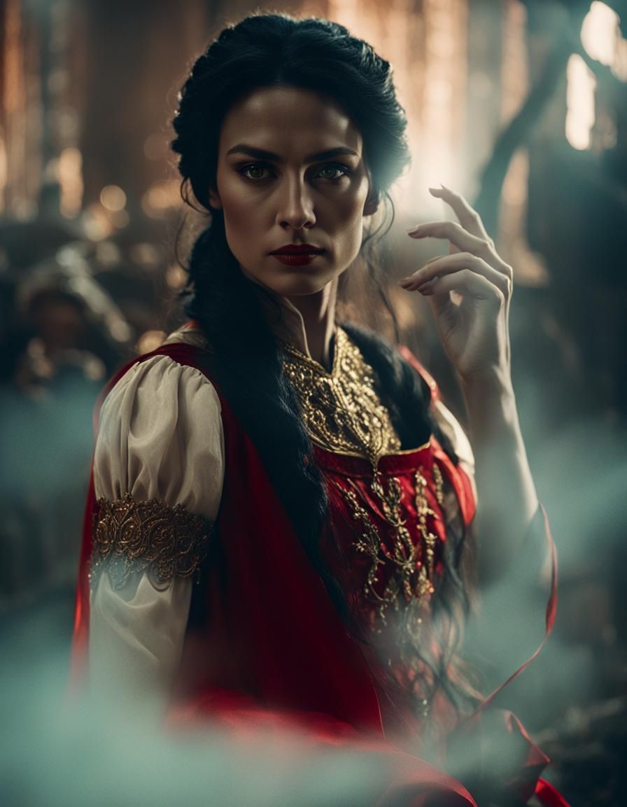 Medieval Portrait of a Lady in Renaissance Style