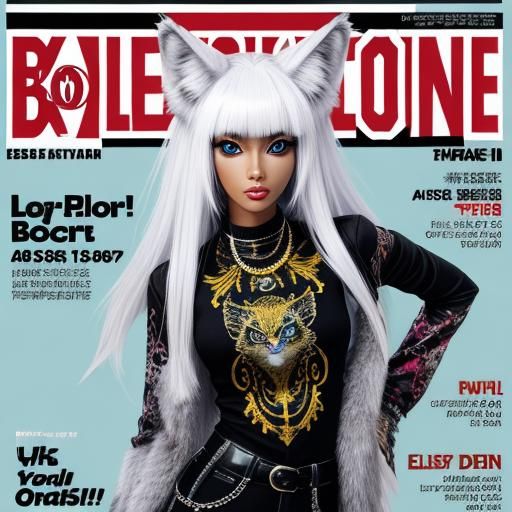 Bold Fashion Magazine Cover: Alien Wolf Gyaru