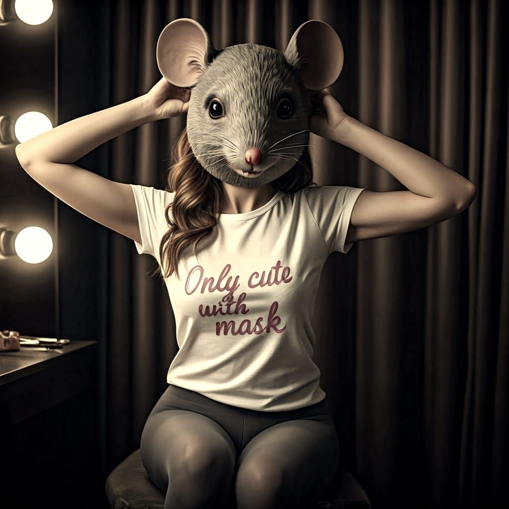 Woman Defies Convention Behind Masked Facade