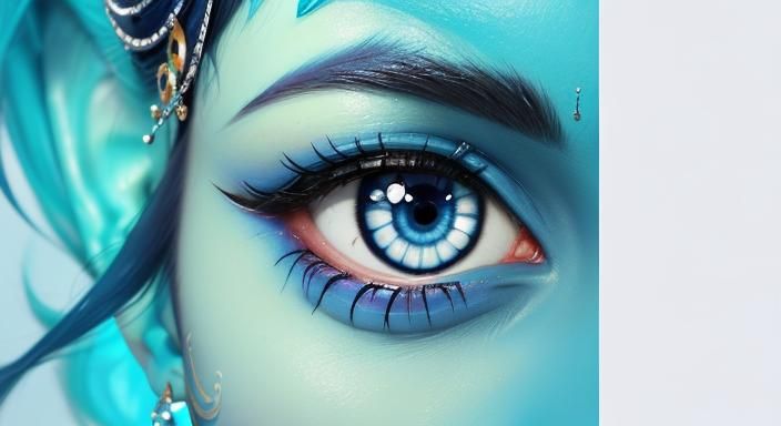 Cute Blue Krishna Boy: Kawaii Artstation Character