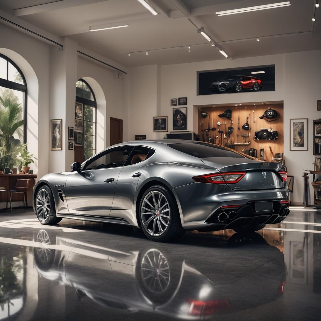 (A 2025 model of Masaratti Sport Car displayed in a Billiona...