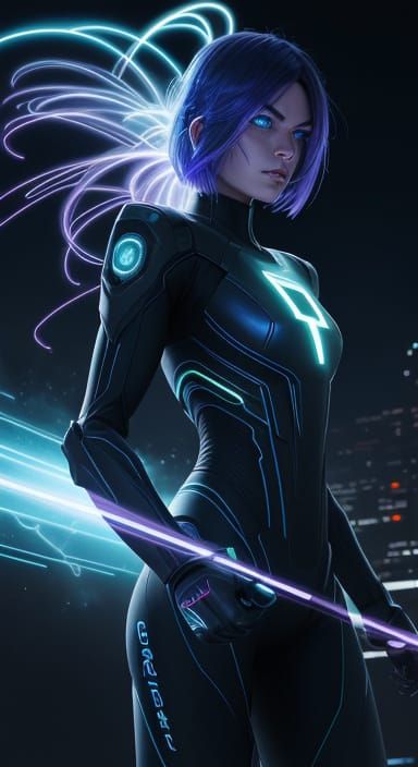 Sci-Fi Portrait with Scalar Speed and Nanites