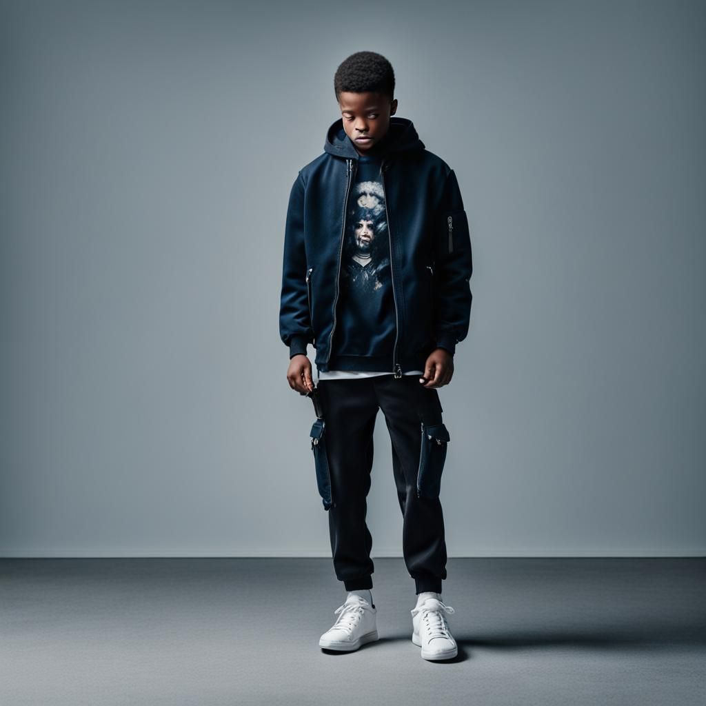 Figure with Hands to Face: Simple Portrait