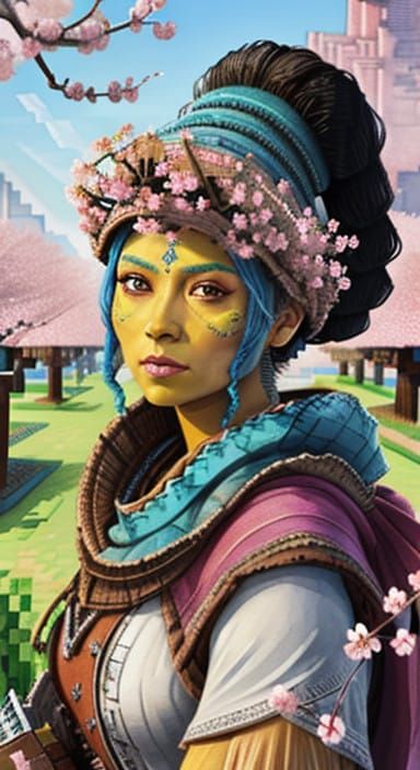 Ethereal Mayan Mariachi Beauty in Vibrant Watercolors