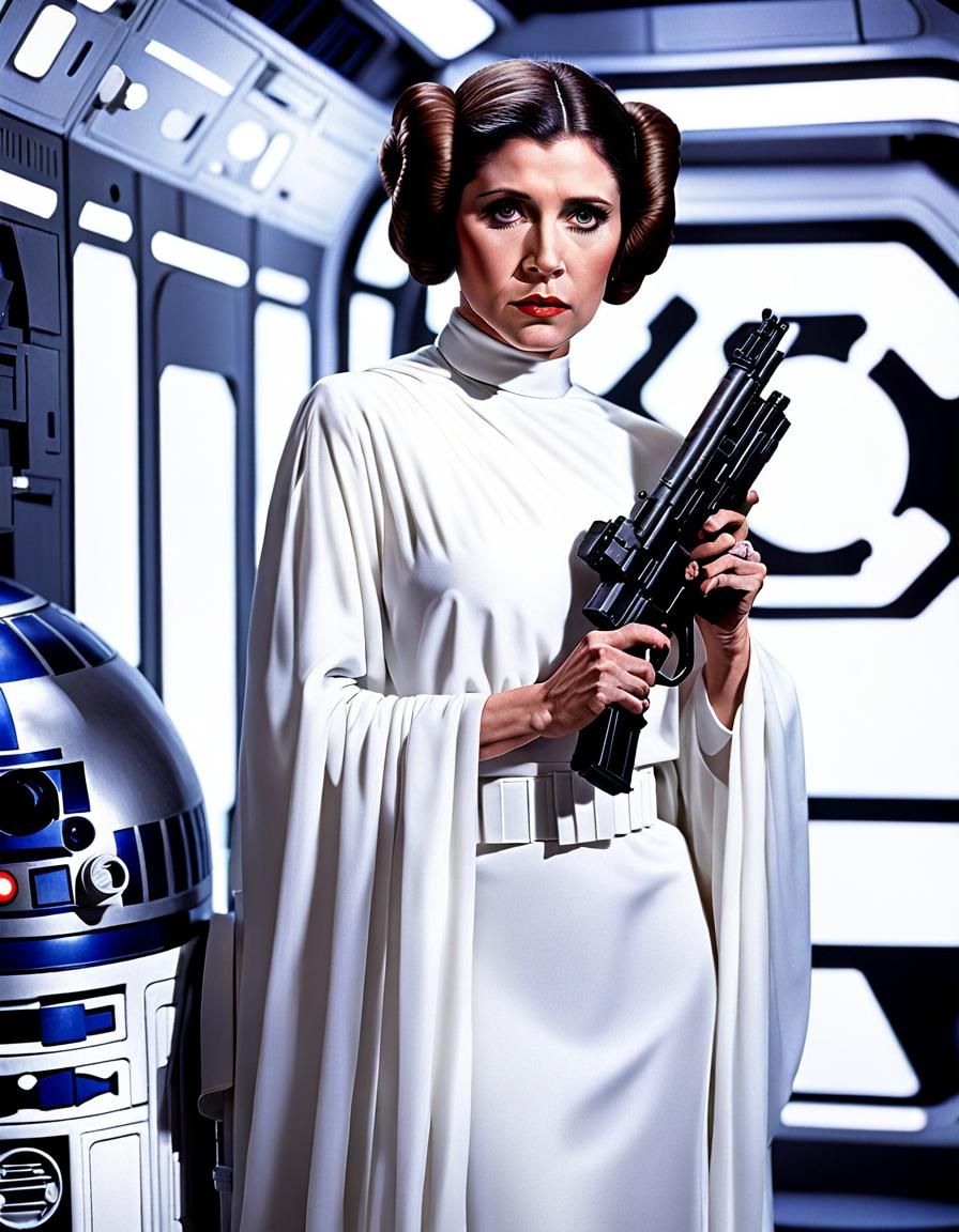 Young Princess Leia Organa in the Death Star