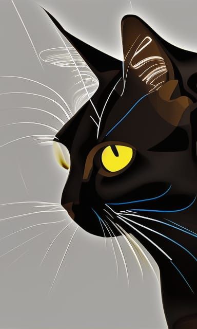 Abstract 3D Burmese Cat in 4K Resolution