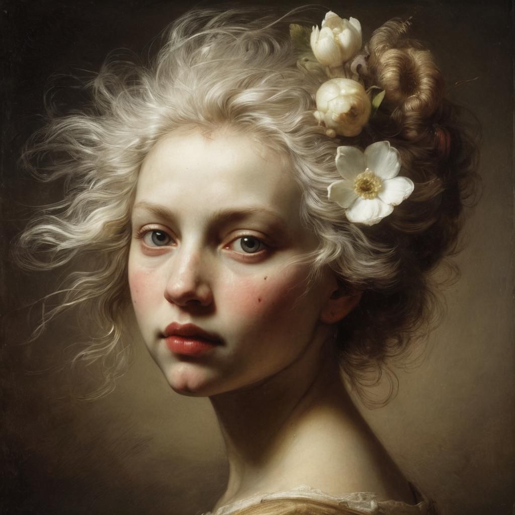 Baroque Portrait in Rembrandt Lighting Style