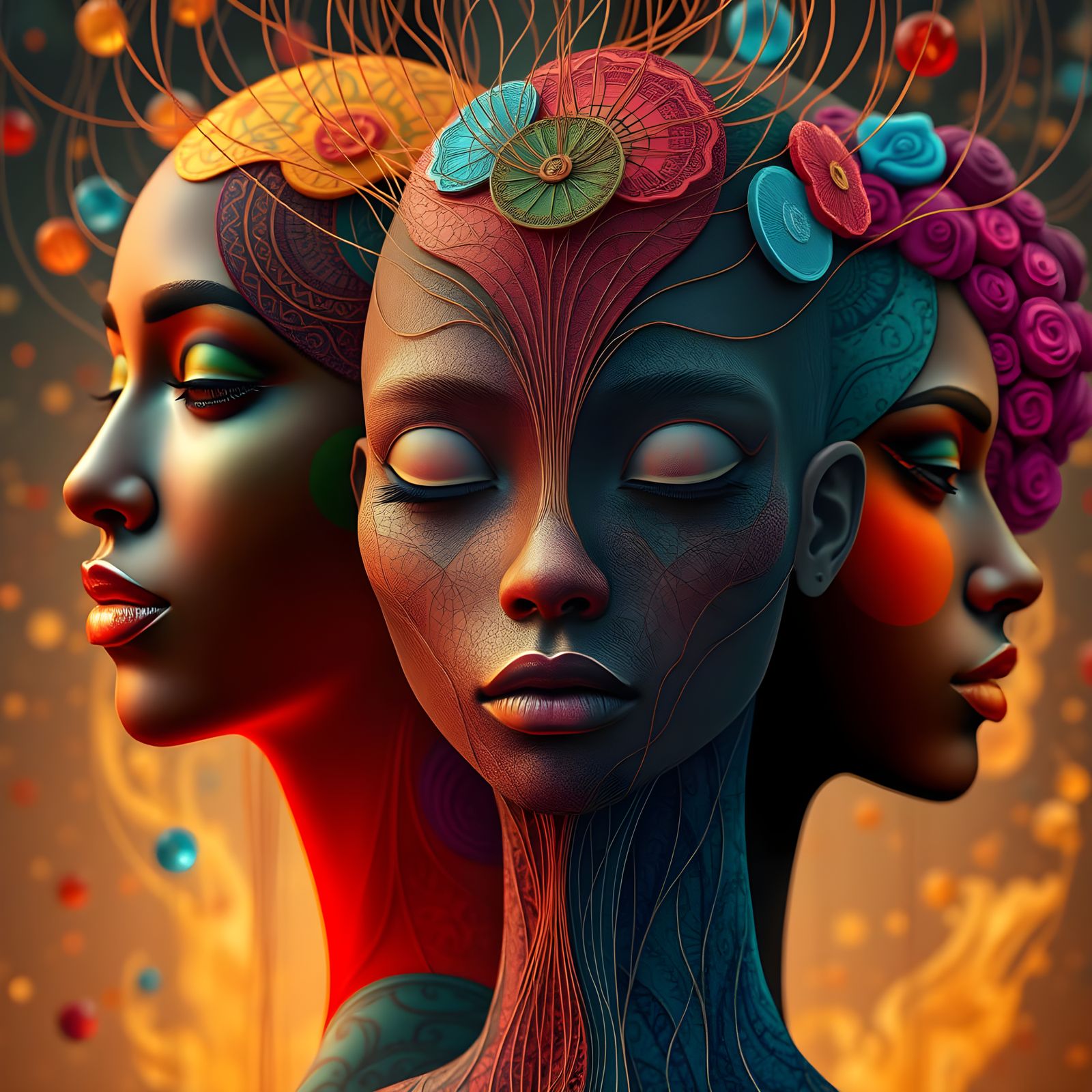 Invisible Bonds of Unity Connect Diverse Cultures in Etherea...