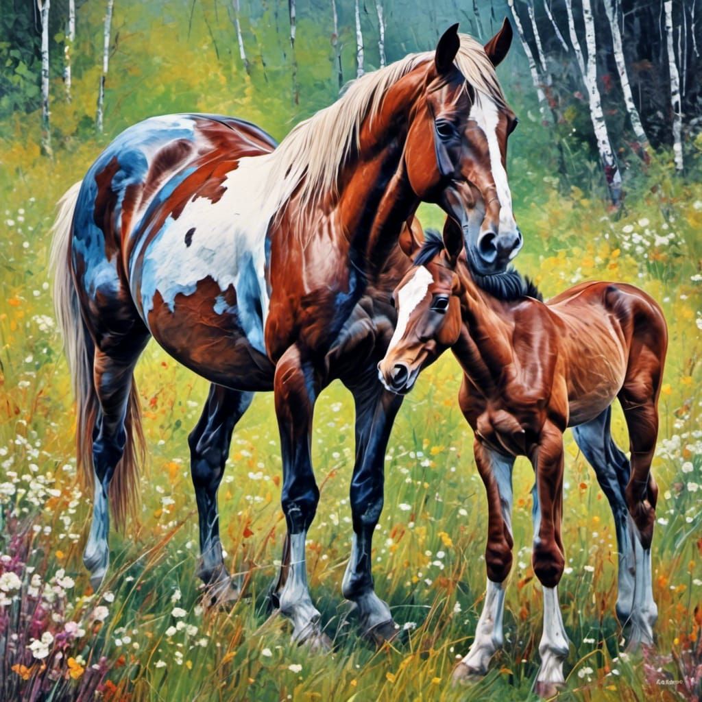 Mare and foal
