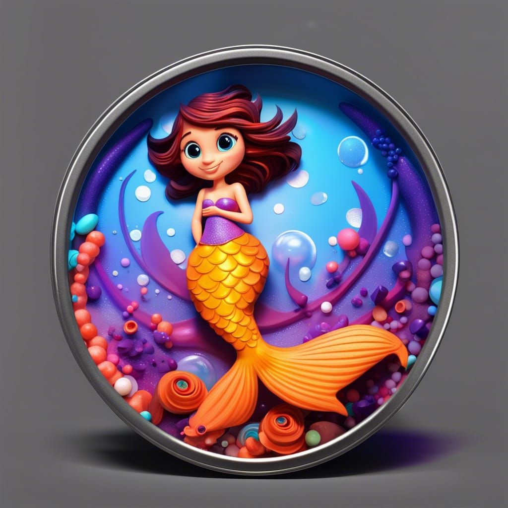 Tin of Finest Mermaid Tails on supermarket