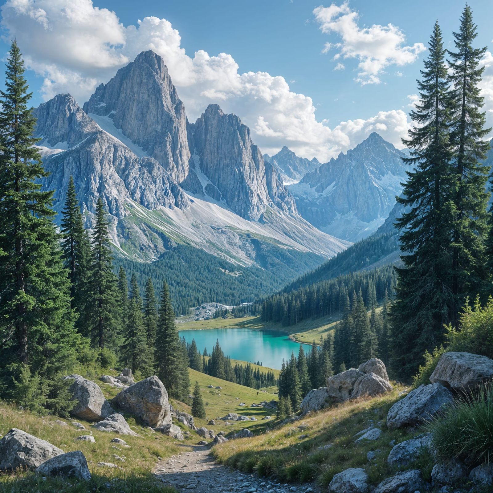 Epic Fantasy Landscape of Arthorn's Wilderness